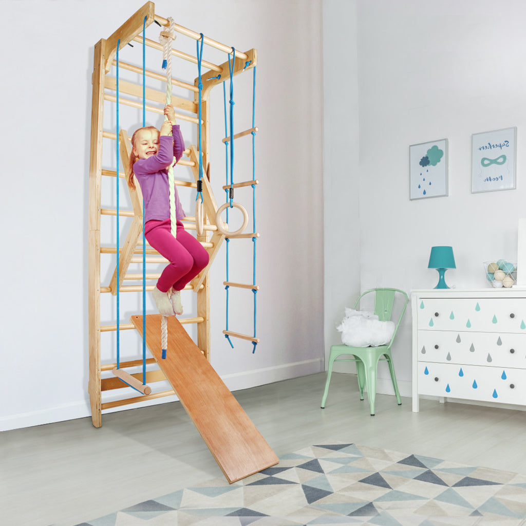 ZERRO Swedish Ladder Wall Bars Wooden Gymnastic CCLIFE HOME